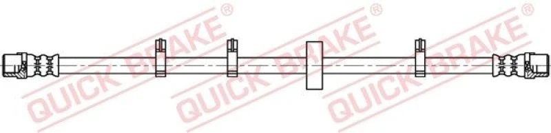Image of QUICK BRAKE Brake hose QUICK BRAKE 22.929