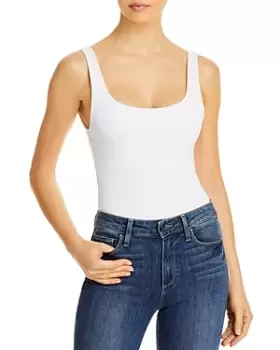 Image of Good American Sleeveless Square Neck Tank Bodysuit
