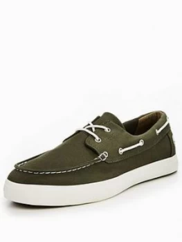 image of Timberland Union Wharf 2 Eye Boat Shoe Green Size 10 Men