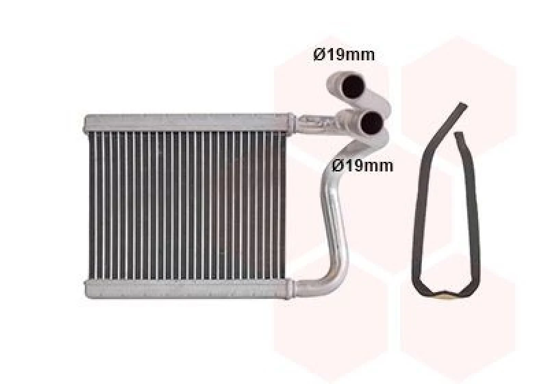 Image of VAN WEZEL Heater matrix VAN WEZEL 83016705