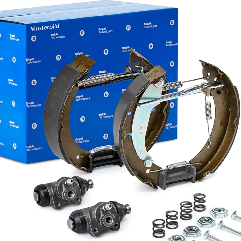 Image of DELPHI KP851 Brake Set, drum brakes with accessories Brake Set,drum brakes (3859)