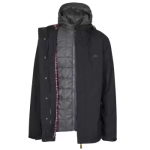 Image of Trespass Mens Enthusiasts Waterproof Jacket (XXS) (Black)