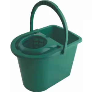 image of 15LTR Plastic Mop Bucket Green - Cotswold