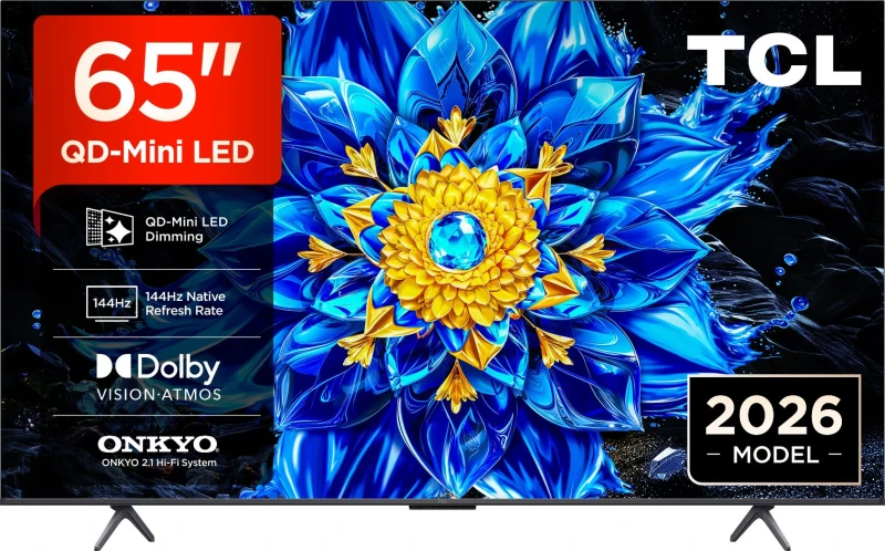 Image of TCL 65" Smart 4K Ultra HD QLED Google TV [2026] - 65P8L-UK
