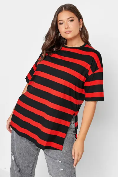 Image of Yours Oversized T-Shirt Red
