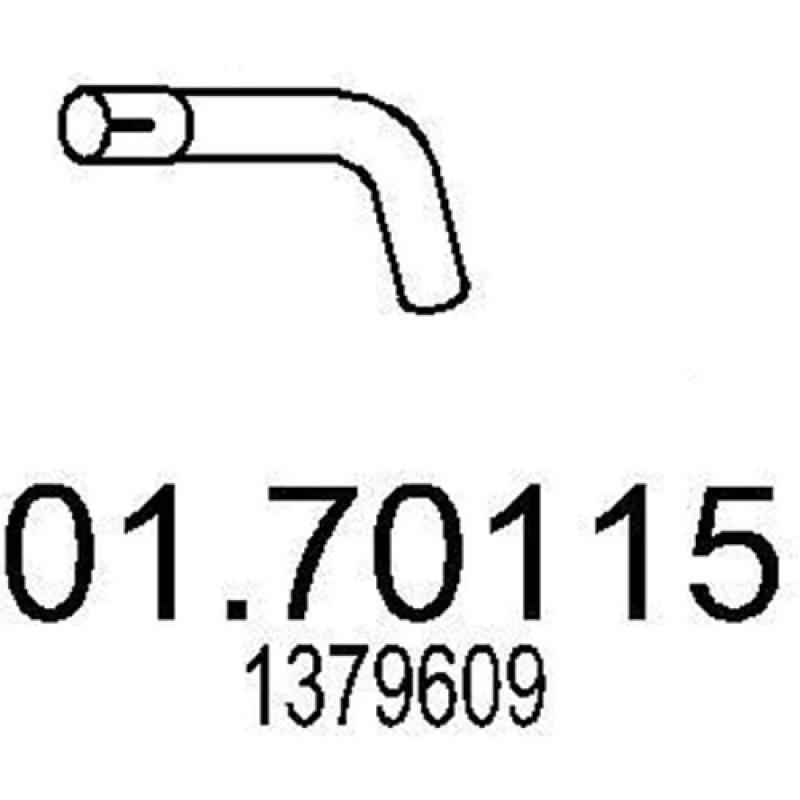 Image of MTS 01.70115 Exhaust Pipe Rear, Length: 300mm Exhaust Pipe (17)