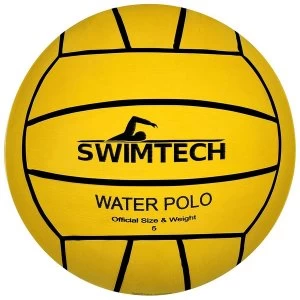 image of SwimTech Water Polo Yellow Ball 5