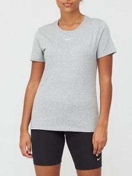 image of Nike NSW Essential LBR T-Shirt - Dark Grey Heather Size M Women