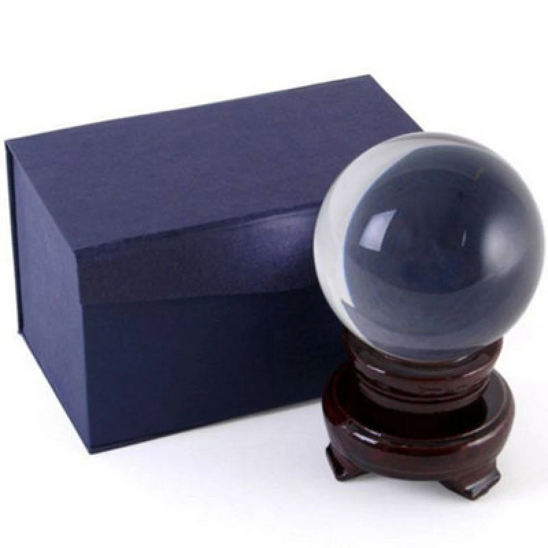 Image of Something Different Something Different 8cm Crystal Ball in Clear Clear One Size Unisex 5057819724295
