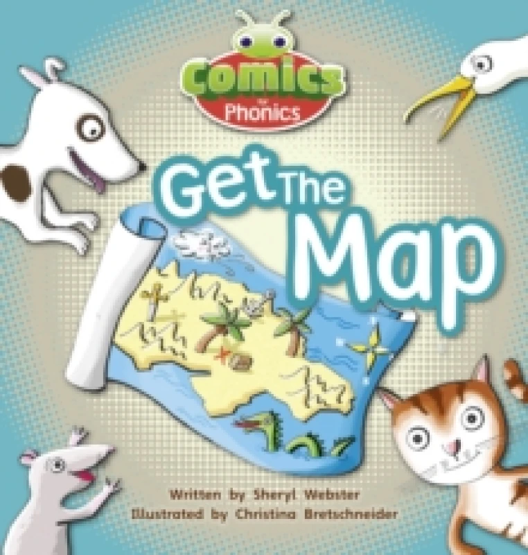 Image of Sheryl Webster Bug Club Comics for Phonics Reception Phase 2 Set 05 Get the Map! Book Multi unisex