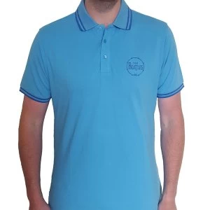 Image of The Beatles - Drum Logo Unisex Large T-Shirt - Blue