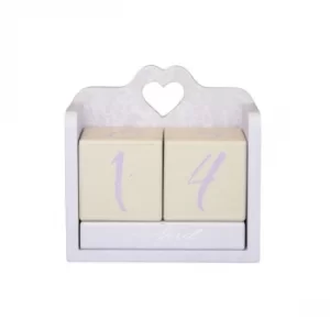 Image of MDF Calander Block Meadows with Shrinkwrap and Acetate Box White
