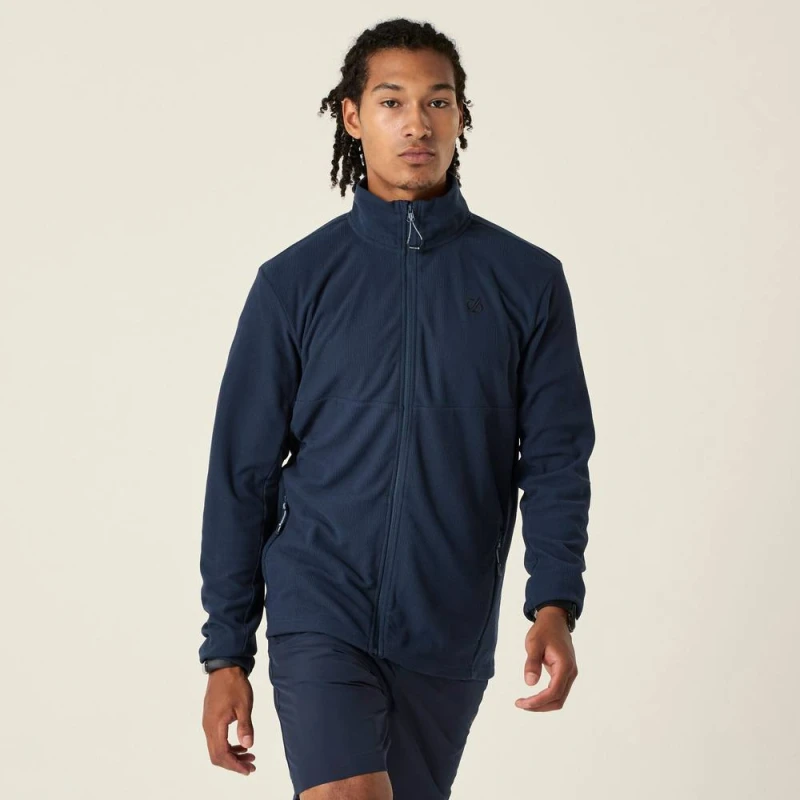 Image of Dare 2b Mens Arising Full Zip Fleece in Mid Navy Size: Small Mid Navy Male S