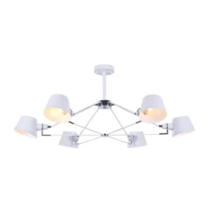 image of Modern Abigail 6 Light White Pendant