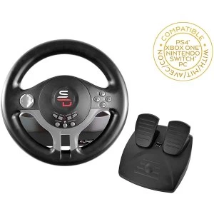 image of Subsonic Superdrive SV200 Gaming Racing Wheel and Pedals