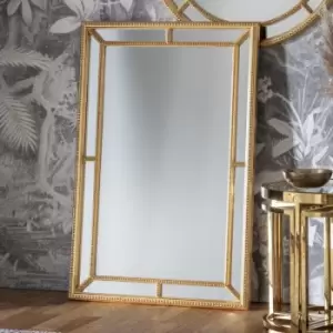 image of Gallery Interiors Sinatra Mirror / Gold / Rectangle