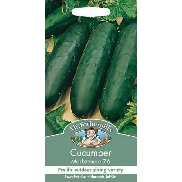 image of Mr. Fothergill's Cucumber Marketmore 76 (Cucumis Sativus) Seeds