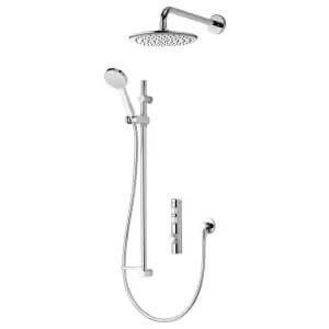 image of Aqualisa iSystem Gravity Pumped Adjustable Concealed Digital Divert Shower with Wall Head