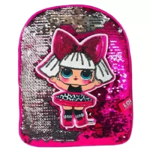 image of ! Childrens/Kids Diva Baby Sequin Backpack (One Size) (Pink/Silver) - Pink/Silver - Lol Surprise