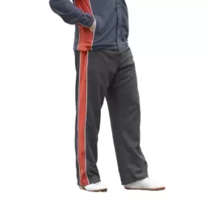 image of Finden & Hales Kids Unisex Contrast Sports Track Pants / Tracksuit Bottoms (9-10) (Black/Red/White)