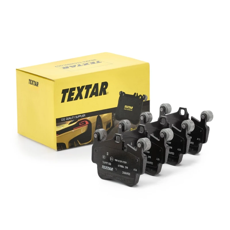 Image of TEXTAR 2404903 Brake pad set prepared for wear warning indicator, with counterweights Brake Pad Set,disc brake (402)