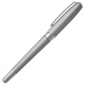 image of Hugo Boss Stainless Steel Fountain Pen Essential Matte Chrome