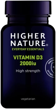 Image of Higher Nature Vitamin D3 2000iu Capsules - 60s