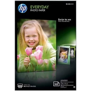 image of HP CR757A Everyday Glossy Photo Paper 10 x 15cm 200gsm 100 sheets