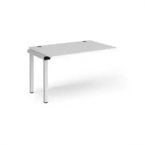 Image of Bench Desk Add On Rectangular Desk 1200mm White Tops With White Frames 800mm Depth Connex