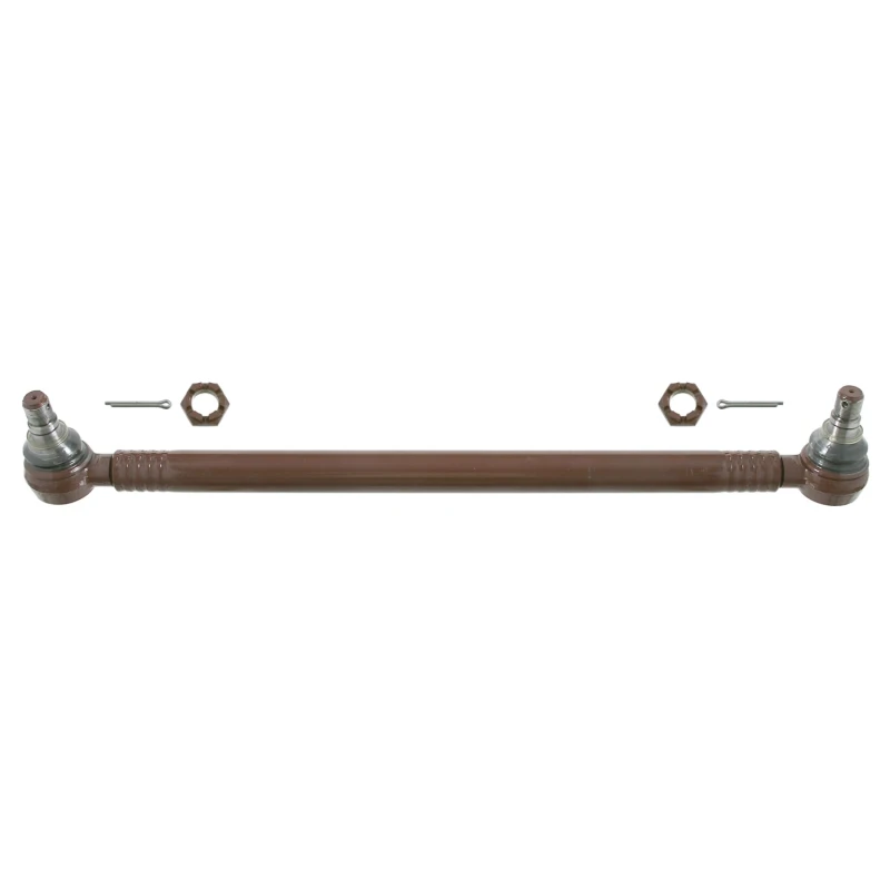 Image of FEBI BILSTEIN 24167 Tie Rod OE Turbo NEW, Front Axle, with crown nut Rod Assembly (284)