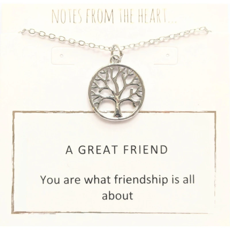 Image of Notes From The Heart NFTH A GREAT FRIEND Pendant Silver unisex one size