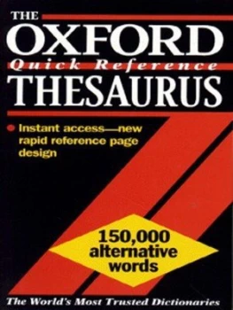 Image of The Oxford Quick Reference Thesaurus by Alan Spooner Book