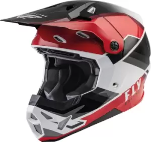 Image of FLY Racing Formula CP Rush Motocross Helmet, black-white-red, Size 2XL, black-white-red, Size 2XL