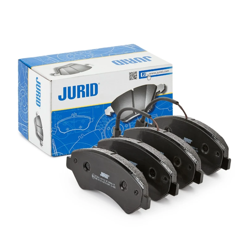 Image of JURID 573261J Brake pad set incl. wear warning contact, with brake caliper screws Brake Pad Set,disc brake (402)