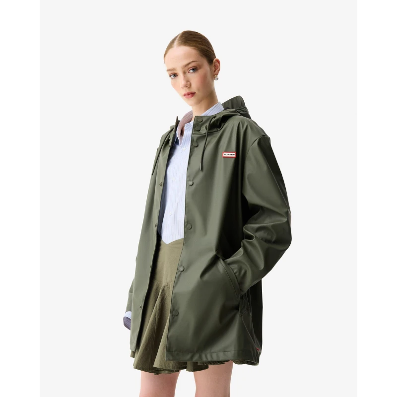 Image of Hunter Womens Jo OTB Rain Anorak Rain Jackets 8 (XS) Green 66002015310