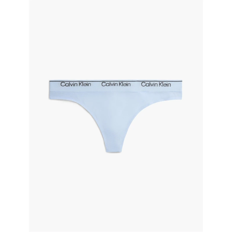 Image of Calvin Klein Modern Seamless Thong - Blue Blue 8