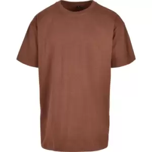 Image of Build Your Brand Unisex Adults Heavy Oversized Tee (XXL) (Bark)