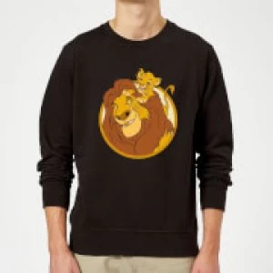 Image of Disney Mufasa & Simba Sweatshirt - Black - M