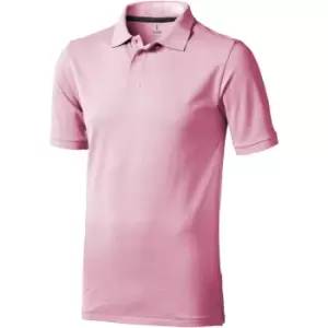 Image of Elevate Mens Calgary Short Sleeve Polo (L) (Light Pink)
