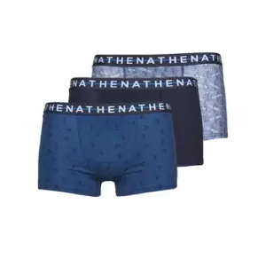 image of Athena EASY STYLE X3 mens Boxer shorts in Blue - Sizes XXL,S,L,XL