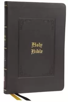 Image of KJV, Thinline Bible, Large Print, Vintage Series, Leathersoft, Black, Red Letter, Comfort Print : Holy Bible, King James Version