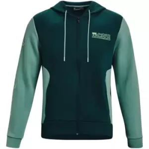 Image of Under Armour Summit Knit Hooded Jacket - Green