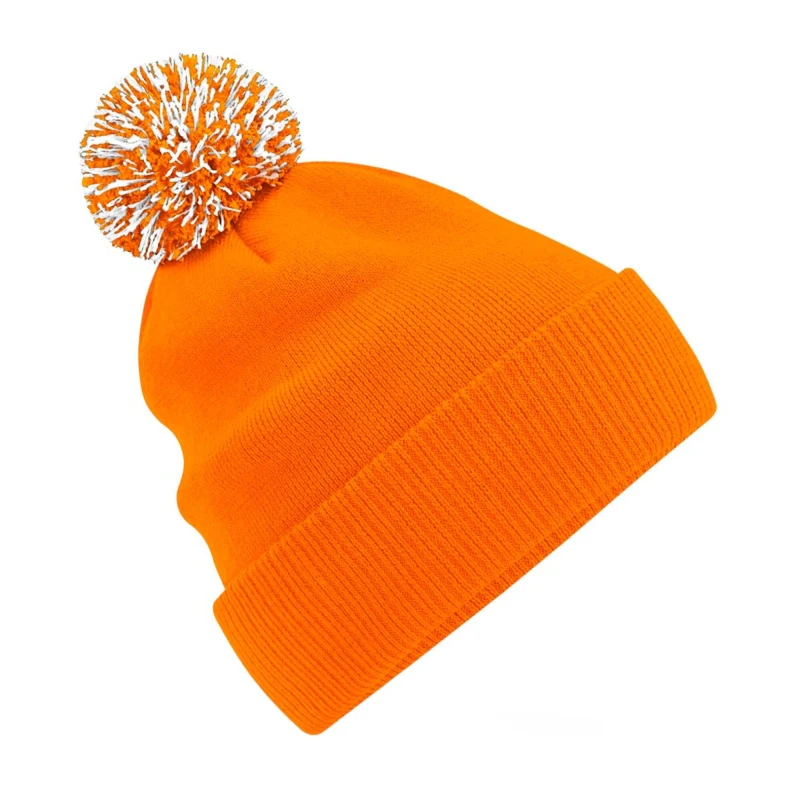 Image of Beechfield Beechfield Men Snowstar Beanie in Orange Orange One Size Male 5063300941027