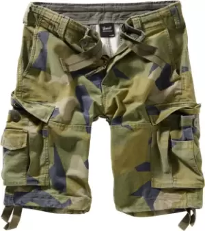 Image of Brandit Vintage Classic Shorts, green-multicolored, Size 2XL, green-multicolored, Size 2XL