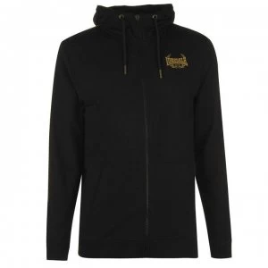 Image of Lonsdale MTK Pro Range Zipped Hoodie Mens - Black/Gold