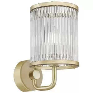 image of Zumaline Lighting - Zumaline Sergio Wall Lamp, Matt Gold, 1x E14