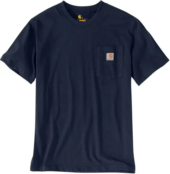 Image of Carhartt Workwear Pocket T-Shirt, blue, Size L