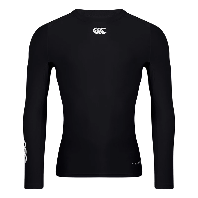 Image of Canterbury Canterbury Men Thermoreg Long-Sleeved Top in Black Size: X-Small Black XS Male 5063806454151