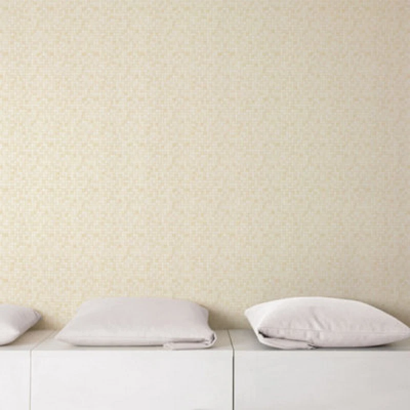Image of Galerie Natural Fx Yellow Gold Tessera Embossed Wallpaper