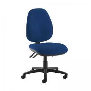 Image of Jota high back operator chair with no arms - Curacao Blue